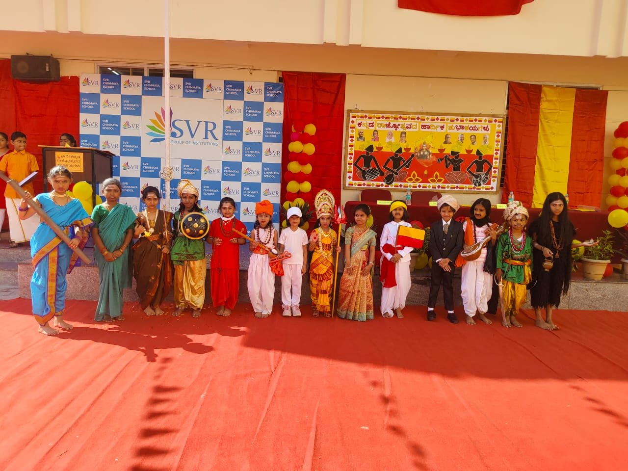 Students celebrating Karnataka Rajyotsava - image 9