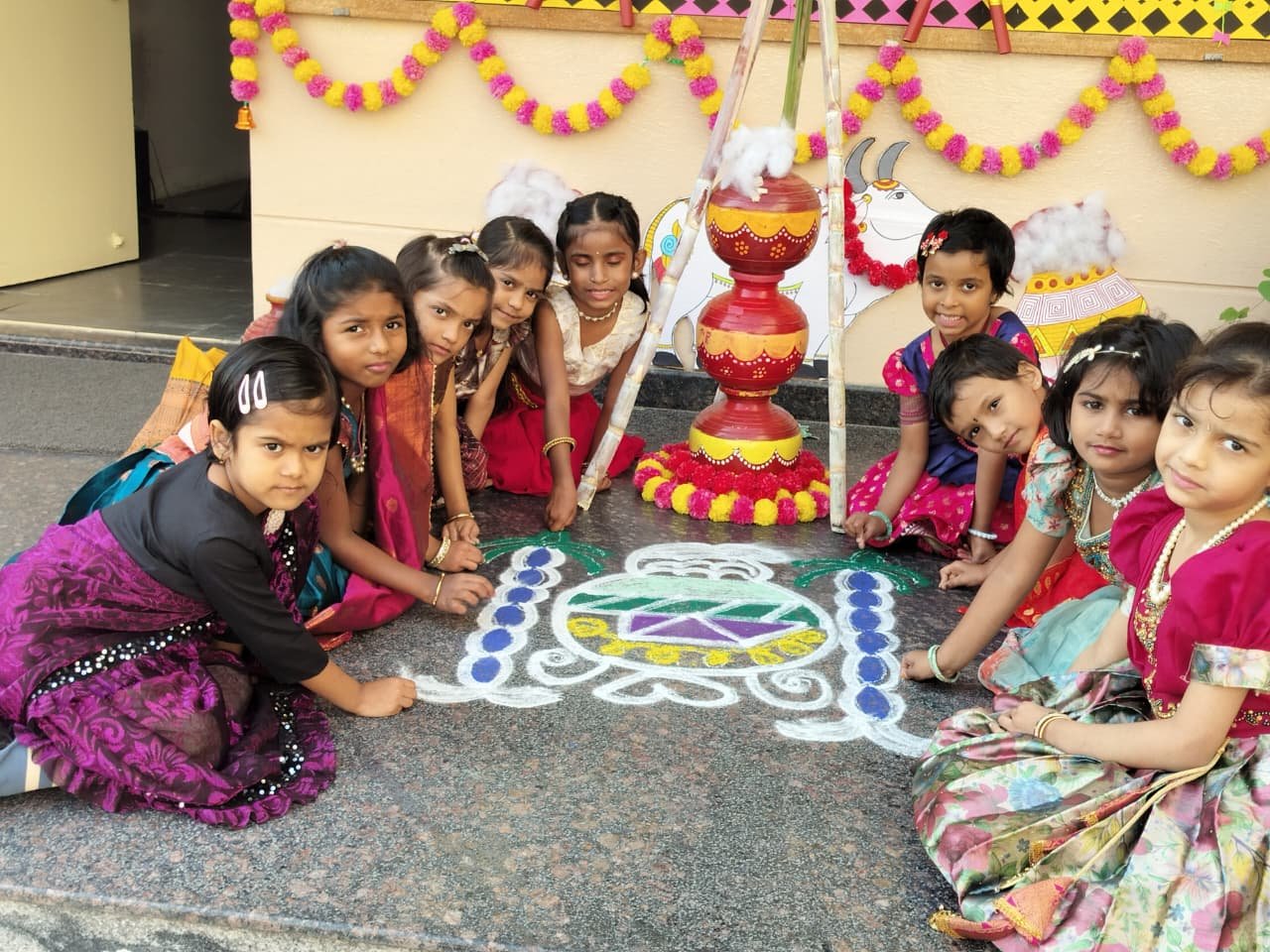 Students celebrating Makar Sankranti - image 2