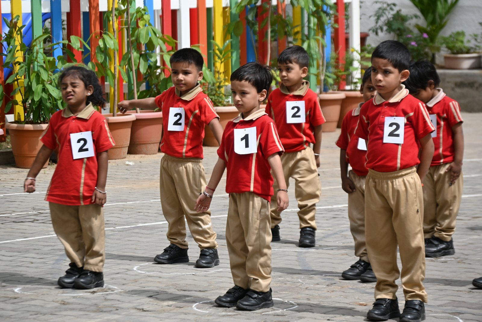 Students participating in Little Champions Carnival