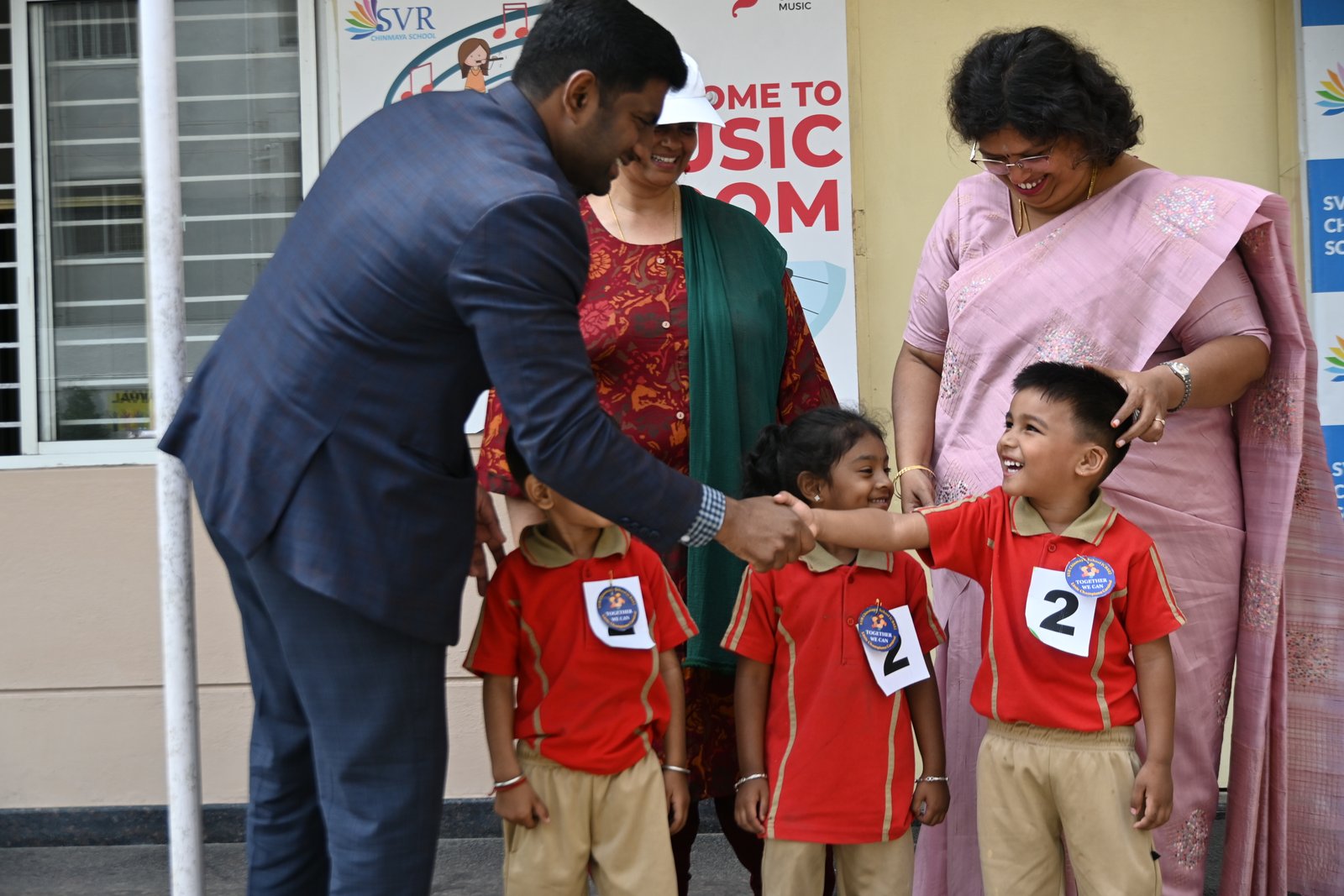 Students participating in carnival activities