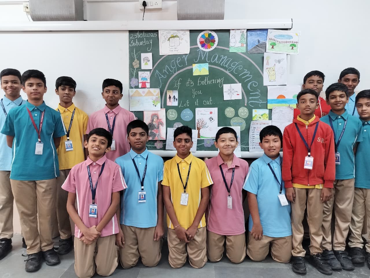 Grade 3 to 5 students participating in Role Reversal Day